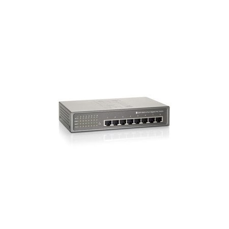 Cable Wholesale 8 Port 10/100/1000 Gigabit Ethernet Switch with PoE, Matte Grey, 15.4 Watts/Port, 61.6 Watt Total 71X6-00308